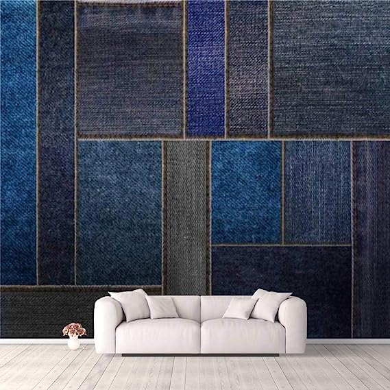 Blue jean and denim fabric for basement ceiling