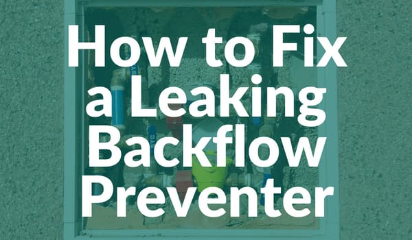 Fix leaking backflow preventer