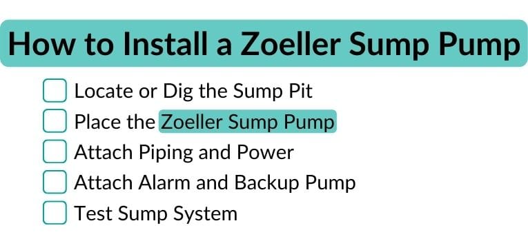 How to install a Zoeller Sump Pump