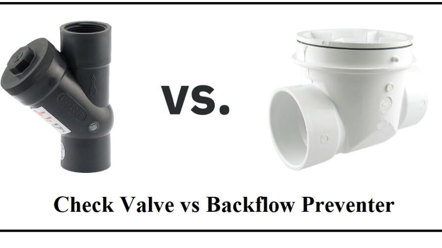 check valve vs backflow preventer