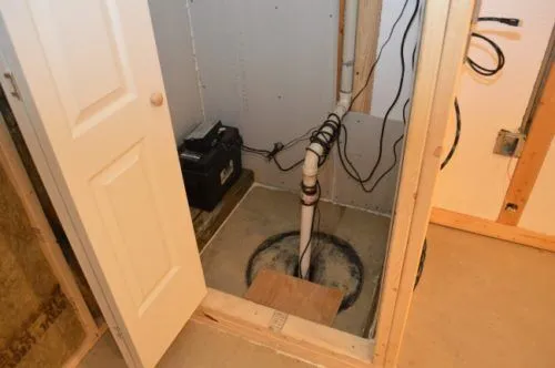 Closet for a sump pump cover ideas